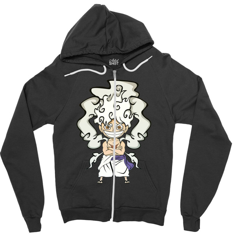 Monkey D Luff   Gear 5 Art Zipper Hoodie | Artistshot