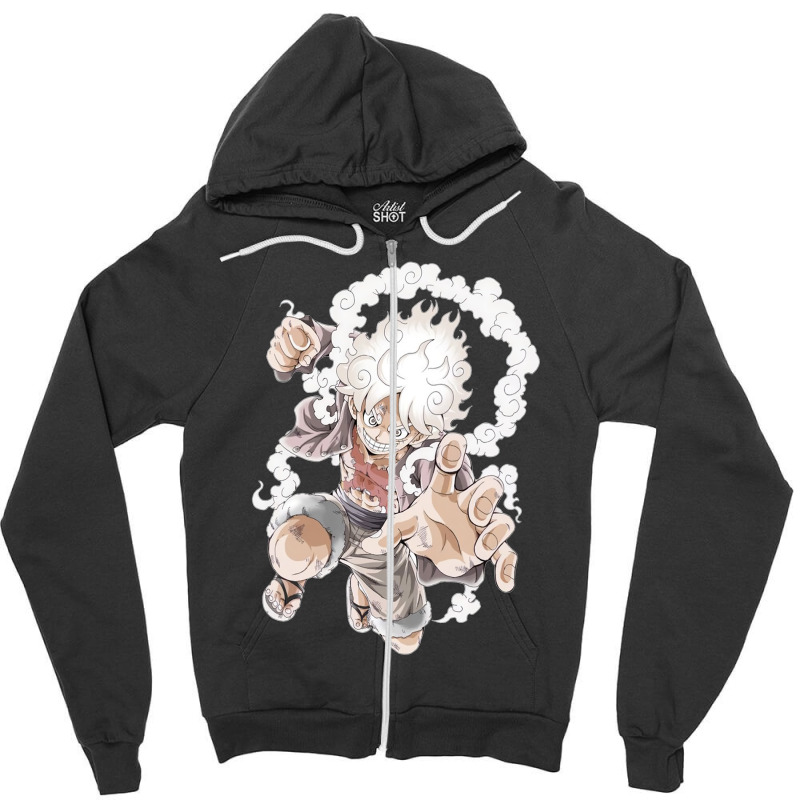 Monkey D Luff   Gear 5 Zipper Hoodie | Artistshot