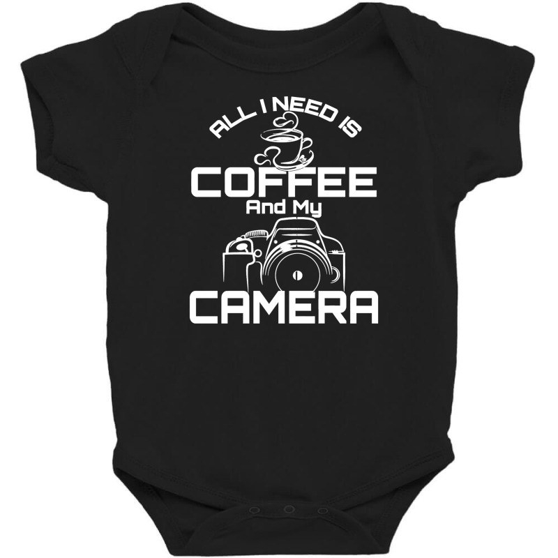 All I Need Is Coffee And My Camera Baby Bodysuit by Panyuwunan | Artistshot