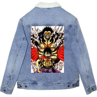 Luffy, With Gear 4 Unisex Sherpa-lined Denim Jacket | Artistshot