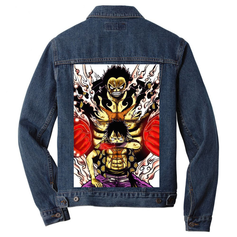 Luffy, With Gear 4 Men Denim Jacket | Artistshot