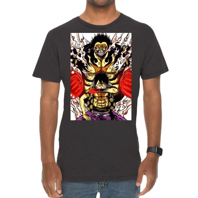 Luffy, With Gear 4 Vintage T-shirt | Artistshot