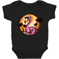 Flamingo Bird Sunset Baby Bodysuit | Artistshot