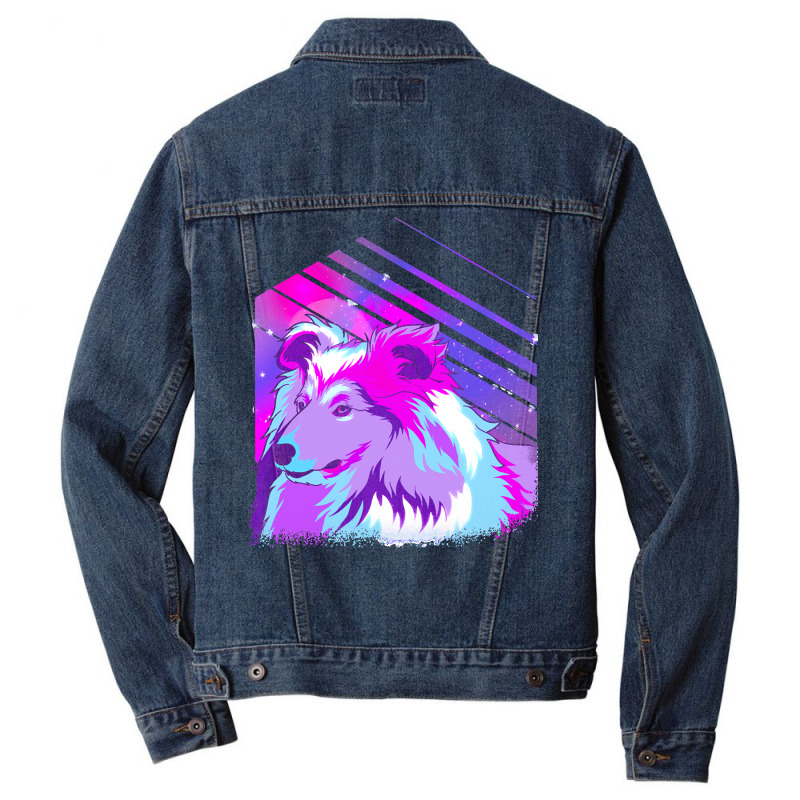 Shetland Sheepdog T  Shirt Sheltie Berger Shetland Sheepdog Dog T  Shi Men Denim Jacket | Artistshot