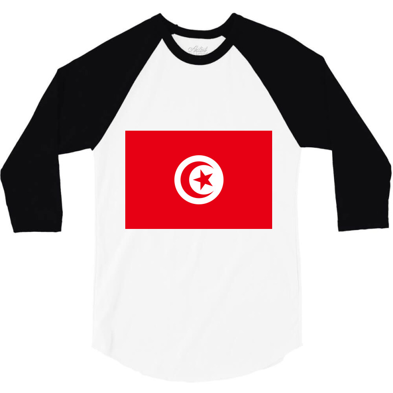 Tunisia Flag 3/4 Sleeve Shirt | Artistshot