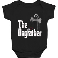 The Dogfather Dad Dog Lover Funny Baby Bodysuit | Artistshot