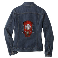 Guitar Headstock Switzerland Ladies Denim Jacket | Artistshot