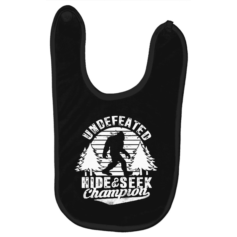 Undefeated Hide And Seek World Champion Baby Bibs by William Art | Artistshot