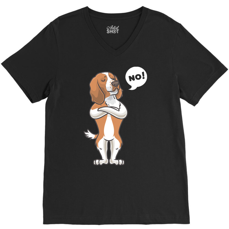 Welsh Springer Spaniel T  Shirt Stubborn Welsh Springer Spaniel T  Shi V-neck Tee | Artistshot