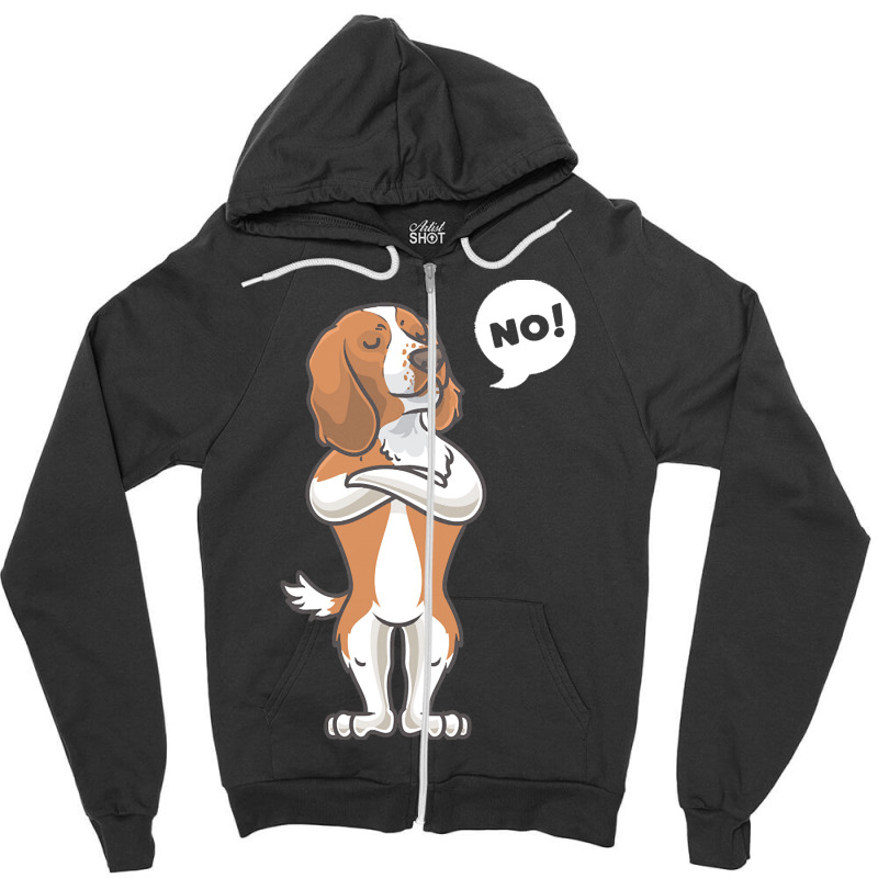 Welsh Springer Spaniel T  Shirt Stubborn Welsh Springer Spaniel T  Shi Zipper Hoodie | Artistshot