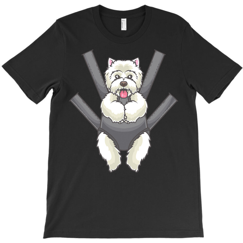 Westie Dog T  Shirt Westie In A Carrier Bag T  Shirt T-shirt | Artistshot