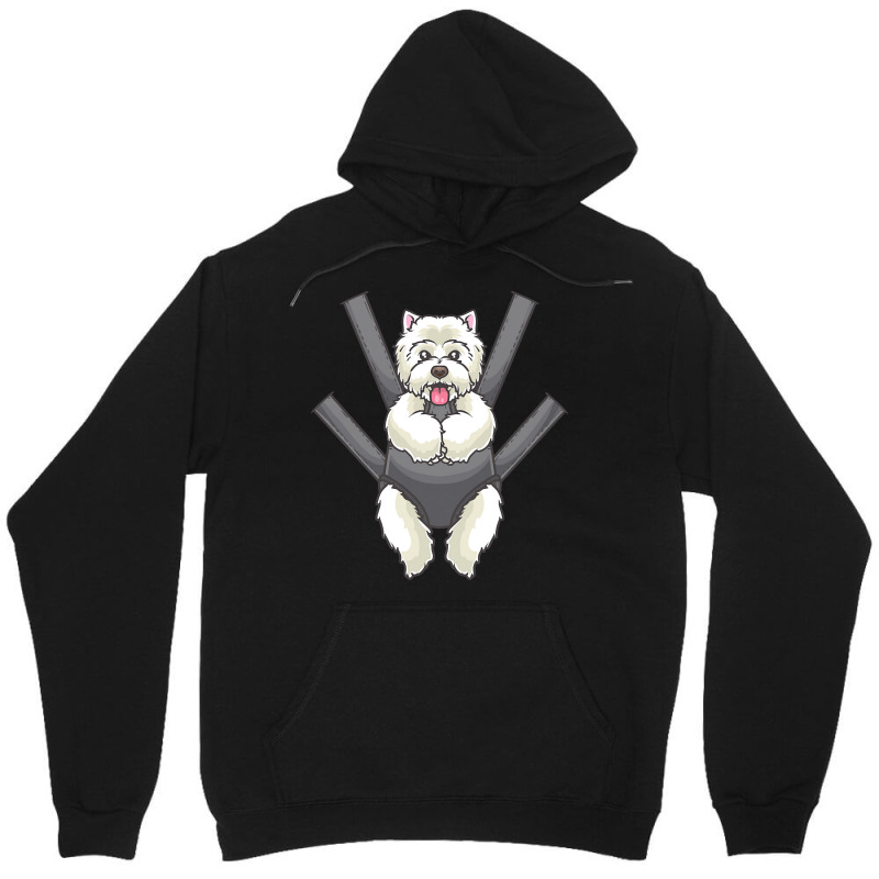 Westie Dog T  Shirt Westie In A Carrier Bag T  Shirt Unisex Hoodie | Artistshot