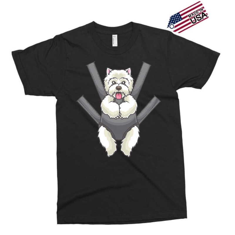 Westie Dog T  Shirt Westie In A Carrier Bag T  Shirt Exclusive T-shirt | Artistshot