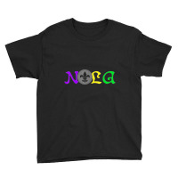 Nola New Orleans Mardi Gras 504 Youth Tee | Artistshot