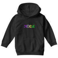 Nola New Orleans Mardi Gras 504 Youth Hoodie | Artistshot