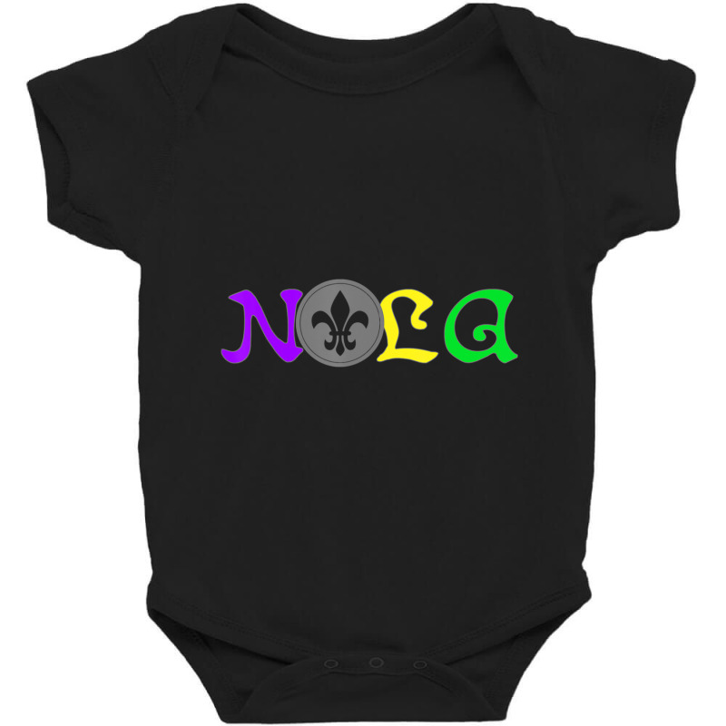 Nola New Orleans Mardi Gras 504 Baby Bodysuit by femalesbaubles | Artistshot