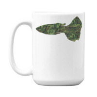 Military Guppy Camo Print Us Rainbow Fish Veteran Men 15 Oz Coffee Mug | Artistshot