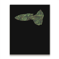 Military Guppy Camo Print Us Rainbow Fish Veteran Men Metal Print Vertical | Artistshot