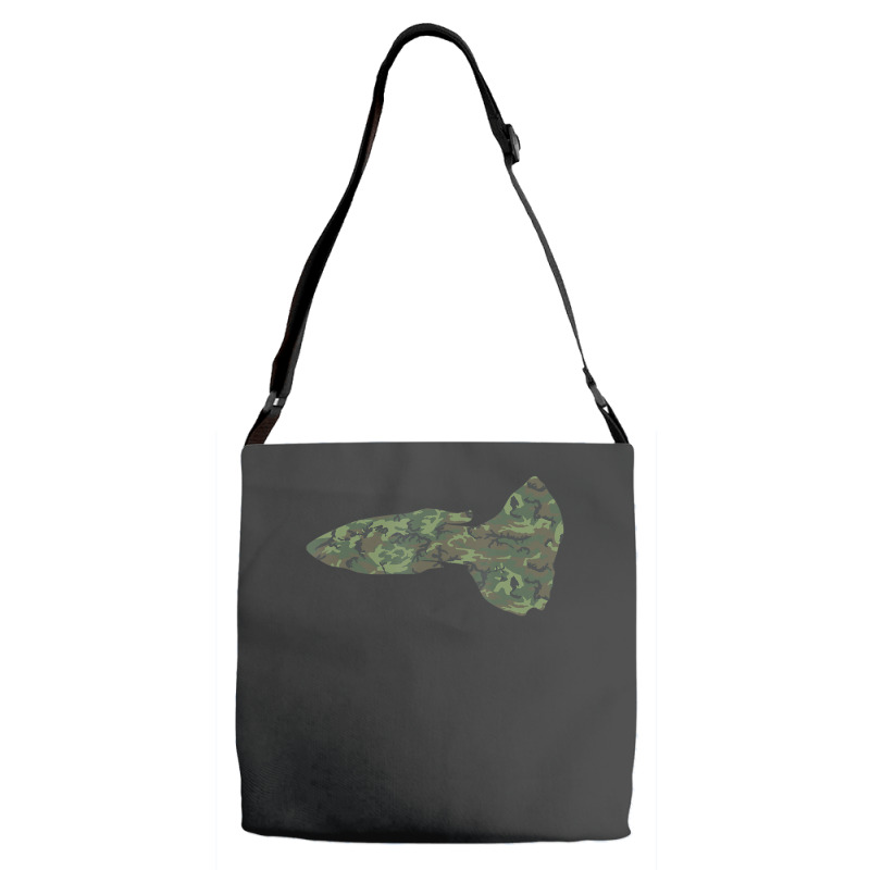 Military Guppy Camo Print Us Rainbow Fish Veteran Men Adjustable Strap Totes | Artistshot