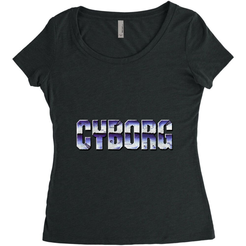 Cyborg Vintage Action Hero Women's Triblend Scoop T-shirt by Pannell Quintero | Artistshot