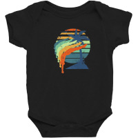 Diver, High Diving, Swimming, Retro Vintage, Sports Baby Bodysuit | Artistshot