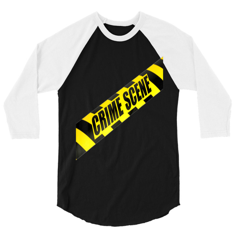 Crime Scene Forensic Tape Police Science Investigator Csi 3/4 Sleeve Shirt | Artistshot