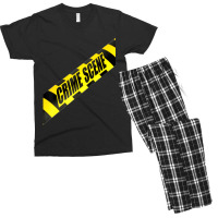 Crime Scene Forensic Tape Police Science Investigator Csi Men's T-shirt Pajama Set | Artistshot