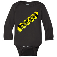 Crime Scene Forensic Tape Police Science Investigator Csi Long Sleeve Baby Bodysuit | Artistshot