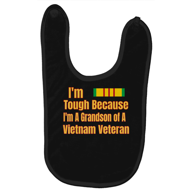 Proud Grandson Of A Vietnam Veteran Baby Bibs by seifertmurryq3jmxs | Artistshot