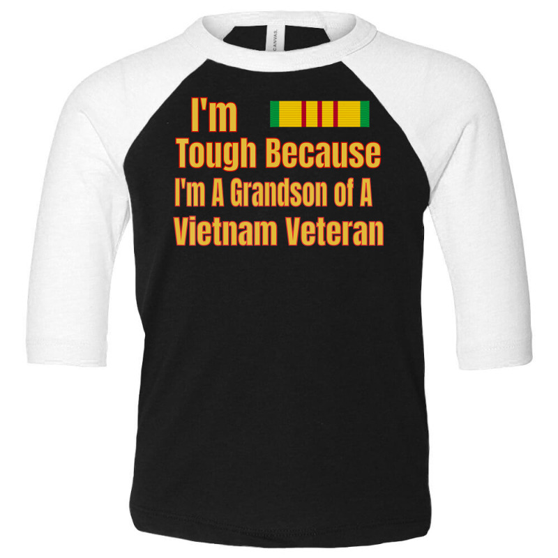 Proud Grandson Of A Vietnam Veteran Toddler 3/4 Sleeve Tee by seifertmurryq3jmxs | Artistshot