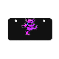 Pink Grateful Dancing Hippie Classic Rock Dead Bear Bicycle License Plate | Artistshot