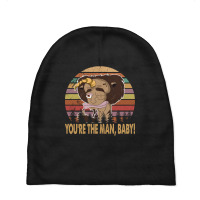 Big Mouth Retro Vintage You Are The Man Baby Beanies | Artistshot