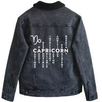 Capricorn Sign Unisex Sherpa-lined Denim Jacket | Artistshot