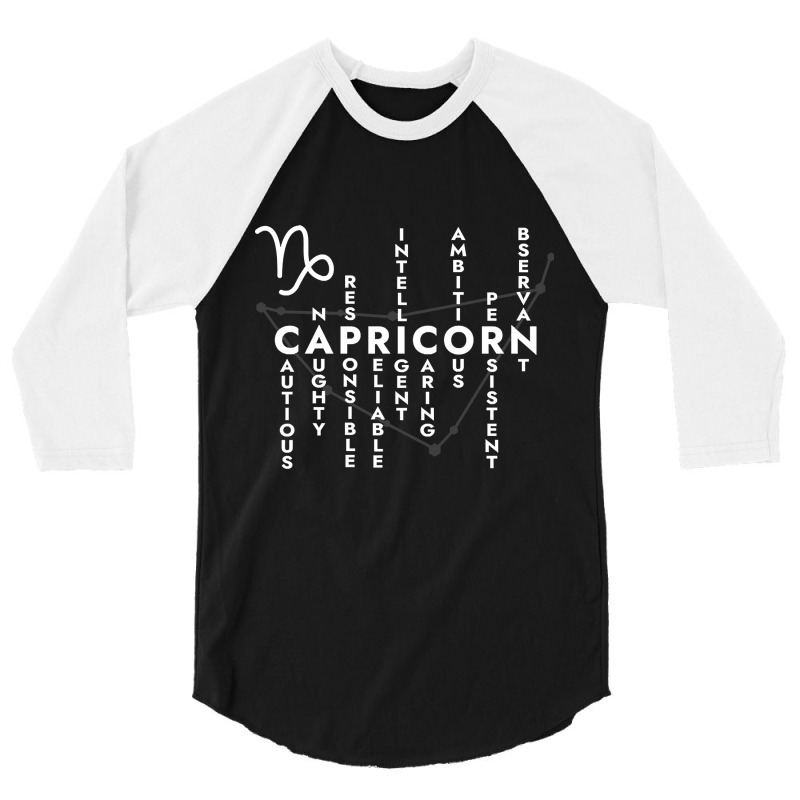 Capricorn Sign 3/4 Sleeve Shirt | Artistshot