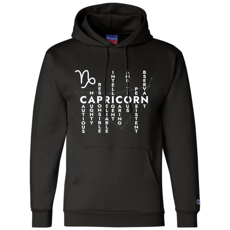 Capricorn Sign Champion Hoodie | Artistshot