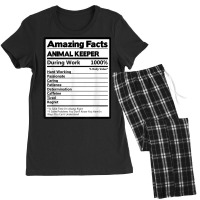 Amazing Facts Animal Keeper During Work Zoo Keeper Zoologist T Shirt Women's Pajamas Set | Artistshot