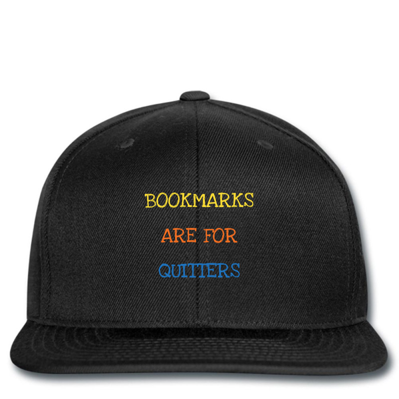 Bookmarks Are For Quitters Cool Reader Book Lover Kids Adult Printed hat by brumfieldportillo7vlpq8 | Artistshot