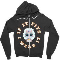 If It Fits, I Wear It (wedding Veil) Zipper Hoodie | Artistshot