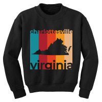 Charlottesville Virginia Retro Youth Sweatshirt | Artistshot