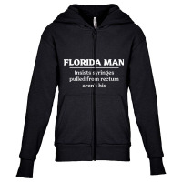 Florida Man Rectum Youth Zipper Hoodie | Artistshot