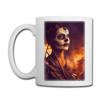 Beautiful Woman Warrior After A Battle With Skeletons T Shirt Coffee Mug | Artistshot