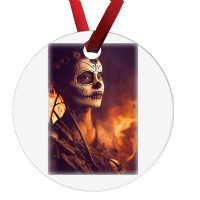 Beautiful Woman Warrior After A Battle With Skeletons T Shirt Ornament | Artistshot