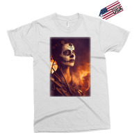 Beautiful Woman Warrior After A Battle With Skeletons T Shirt Exclusive T-shirt | Artistshot