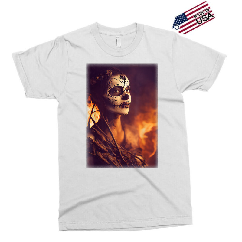 Beautiful Woman Warrior After A Battle With Skeletons T Shirt Exclusive T-shirt | Artistshot