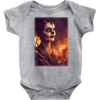 Beautiful Woman Warrior After A Battle With Skeletons T Shirt Baby Bodysuit | Artistshot