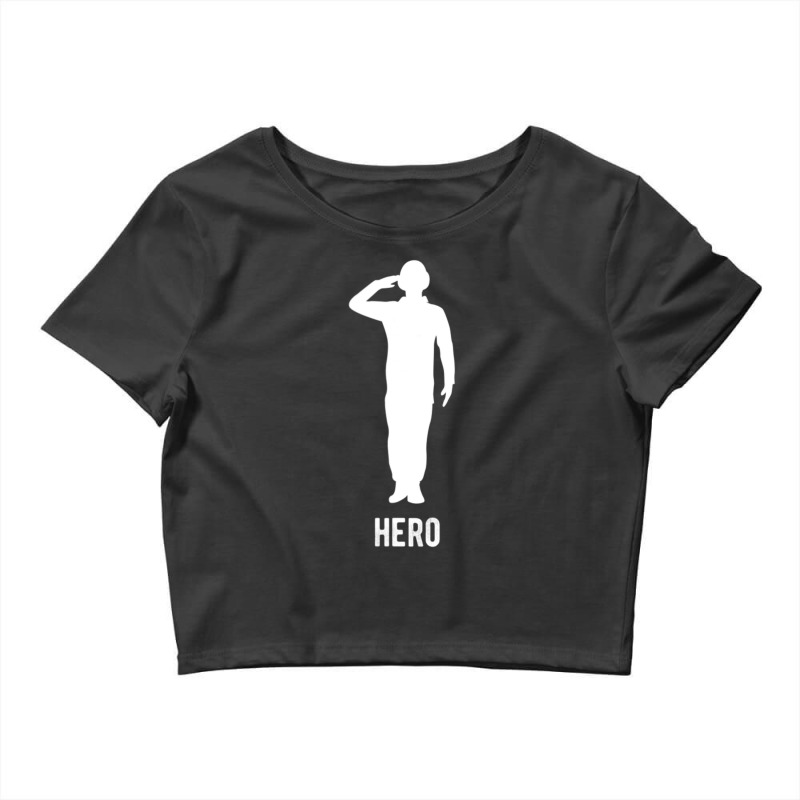 Veteran Hero Salute The Soldier Memorial Day Crop Top by seifertmurryq3jmxs | Artistshot