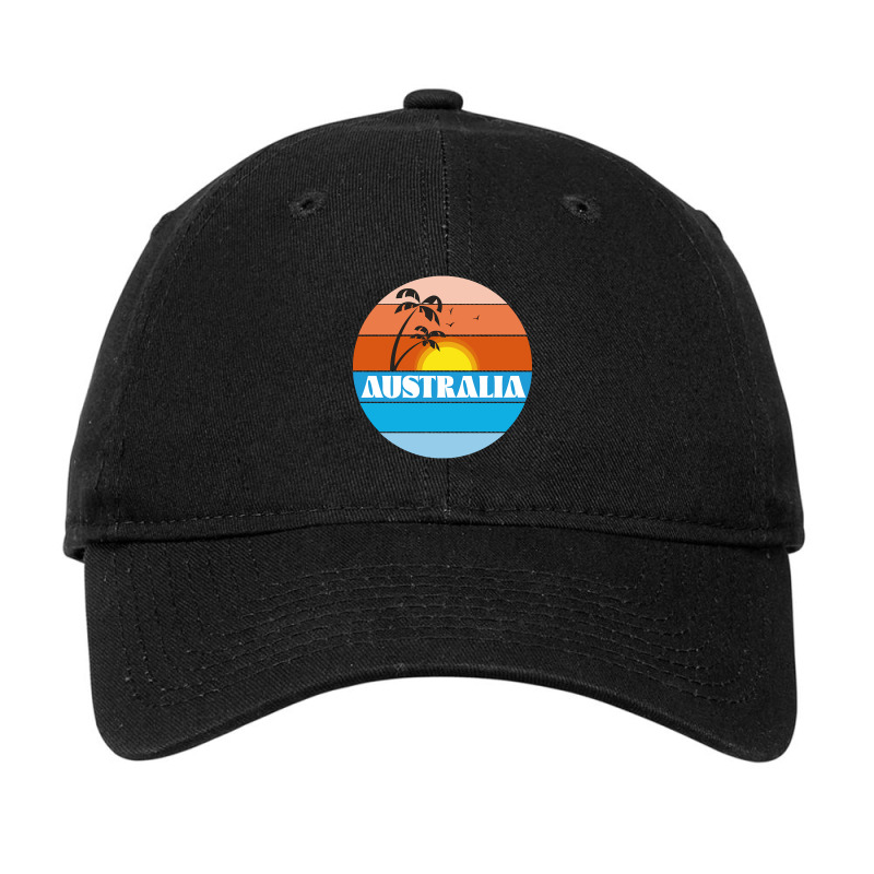 Australian 80s Sunset Adjustable Cap | Artistshot