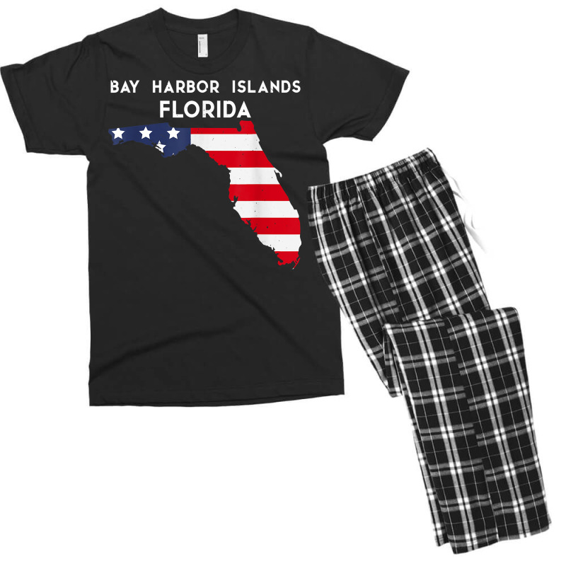 Bay Harbor Islands Florida Usa State America Travel Floridia T Shirt Men's T-shirt Pajama Set by meritzjla | Artistshot