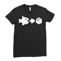 Big Fish Little Fish Cardboard Box Raver Clubbing Dj Music T Shirt Ladies Fitted T-shirt | Artistshot