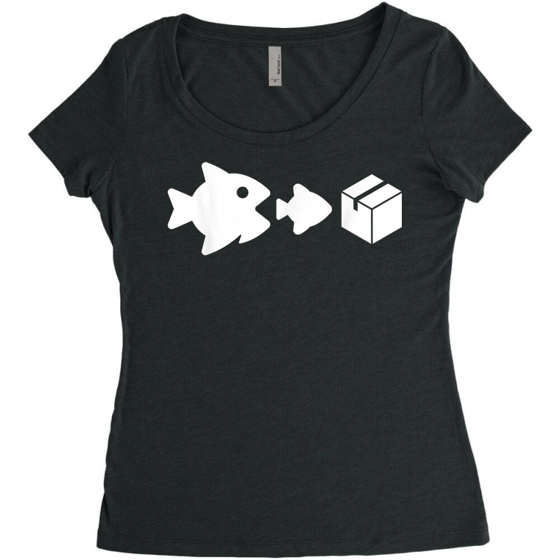 Big Fish Little Fish Cardboard Box Raver Clubbing Dj Music T Shirt Women's Triblend Scoop T-shirt by alicakarste3vs | Artistshot